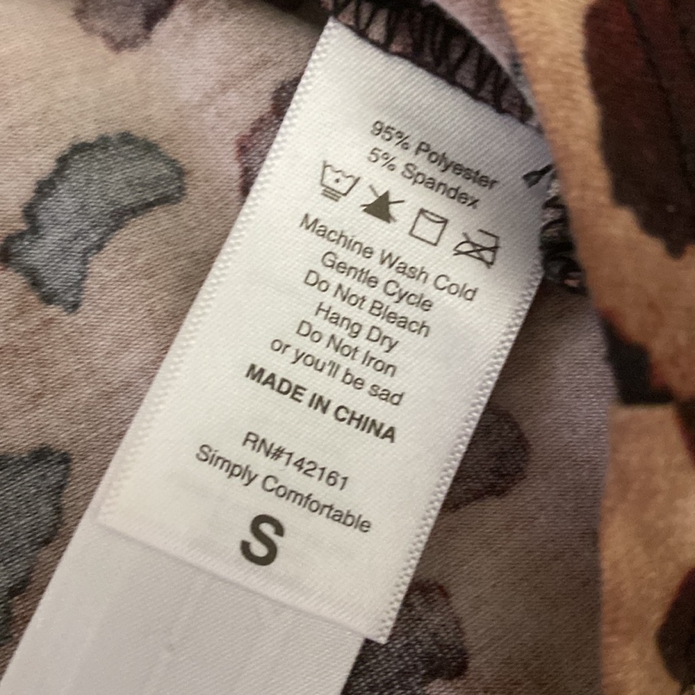 Lularoe Rare Leopard Print Pattern Like New Tank Top - Picture 3 of 3